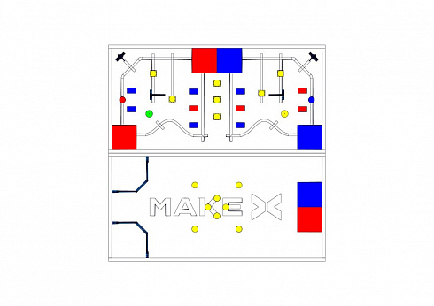 Соревновательное поле MakeX 2019 City Guardian Arena